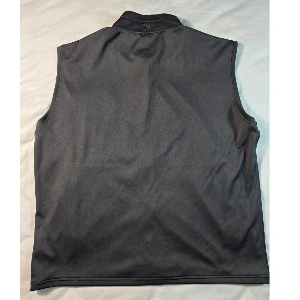 Zero Restriction Golf Vest Mens XL Black Full Zip Performance Athletic Softshell